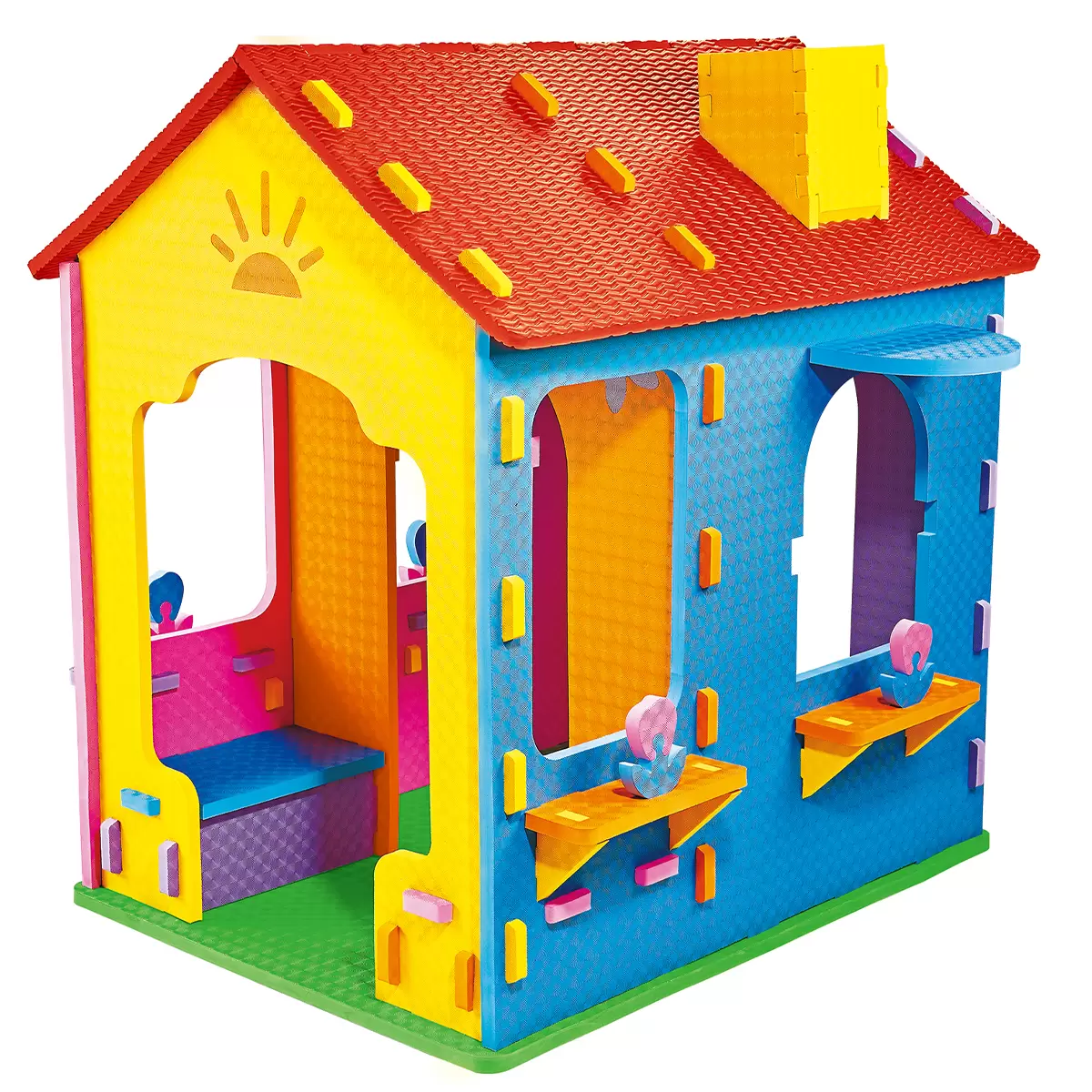 Funhouse EVA Foam Playhouse for Kids – 2 Room Toy House Colourful Safe Design Free Shipping