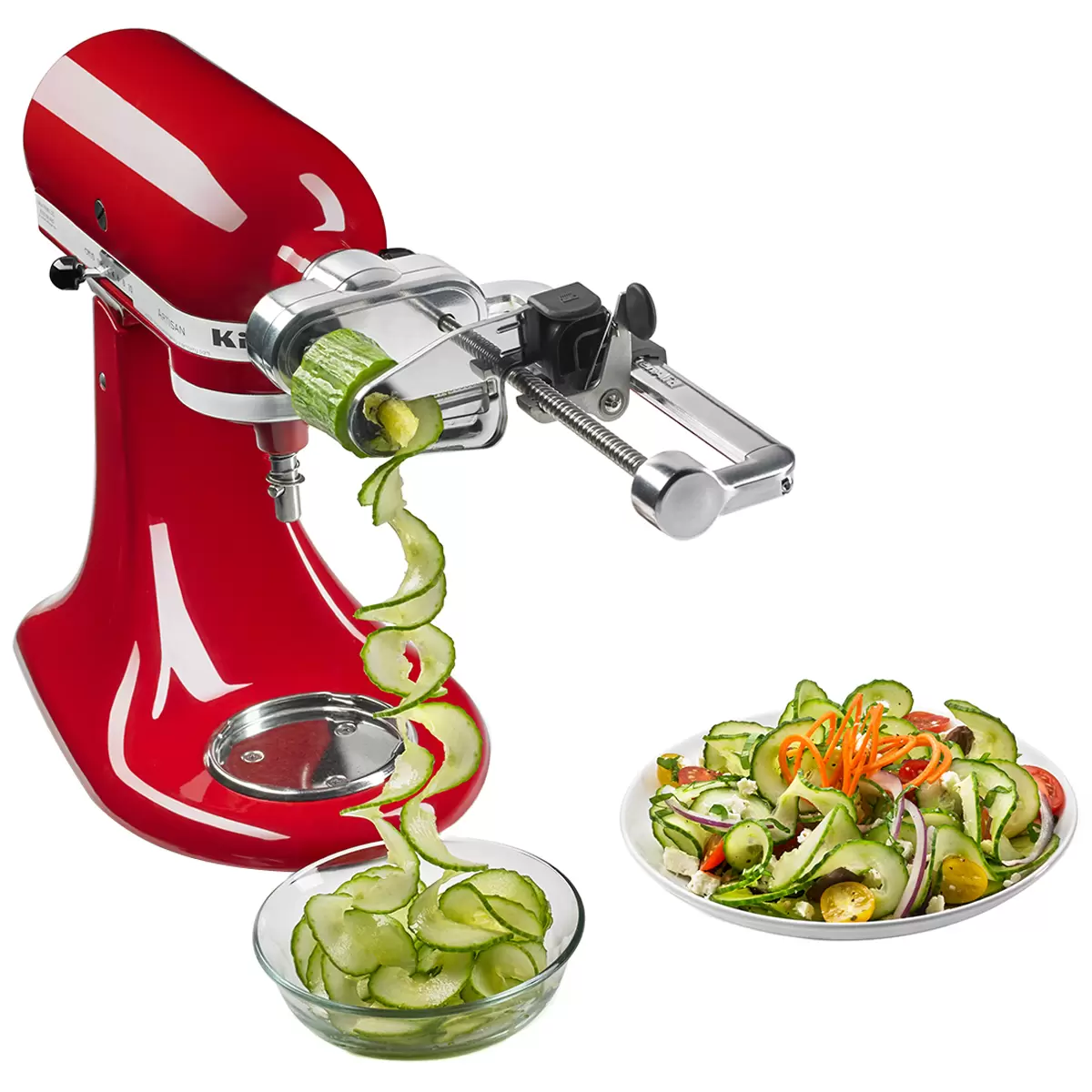 KitchenAid 7 Blade Spiraliser Plus With Peel Core And Slice Attachment Free Shipping