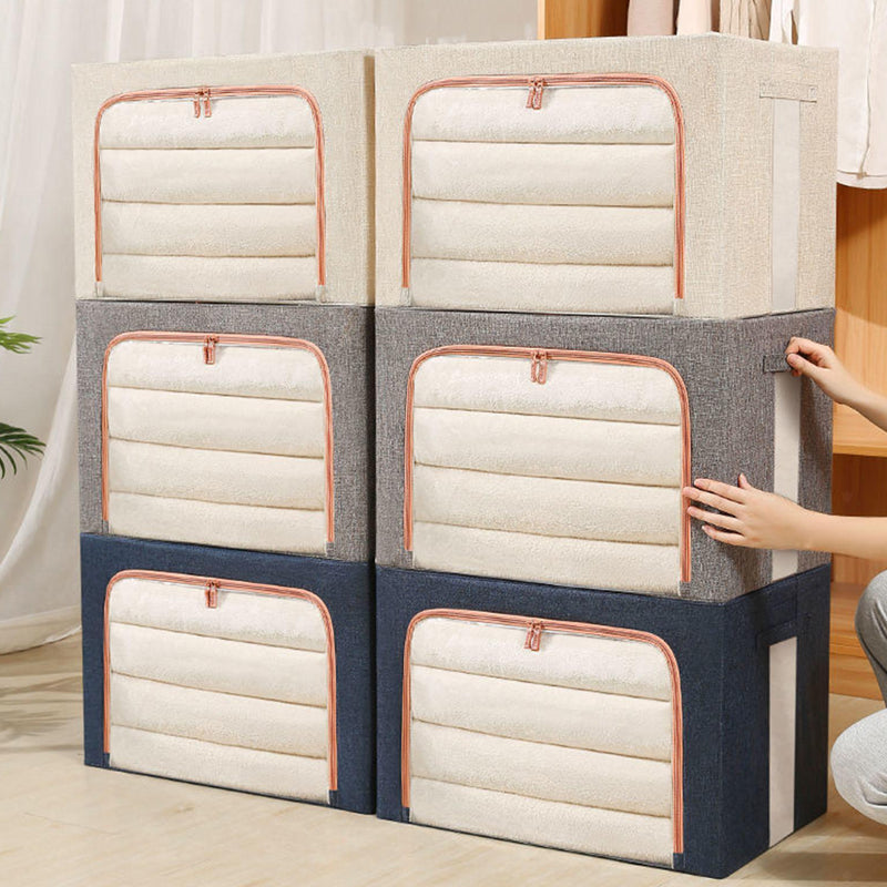 Large Capacity Foldable and Stackable Oxford Cloth Closet Organizer
