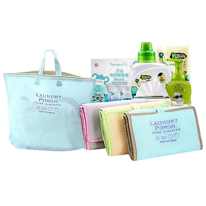 Portable Reusable Bath Hanging Mesh Bag Organizer for Toiletry Storage