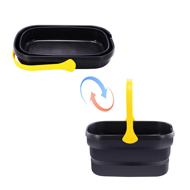 Collapsible Plastic Mop Washing Bucket Fit Sponge Mop Flat Mop Cotton Mop
