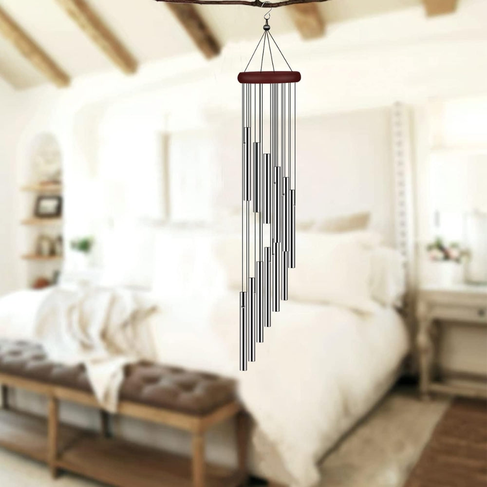 12 Tubes Aluminum Alloy Wind Chimes with Hook