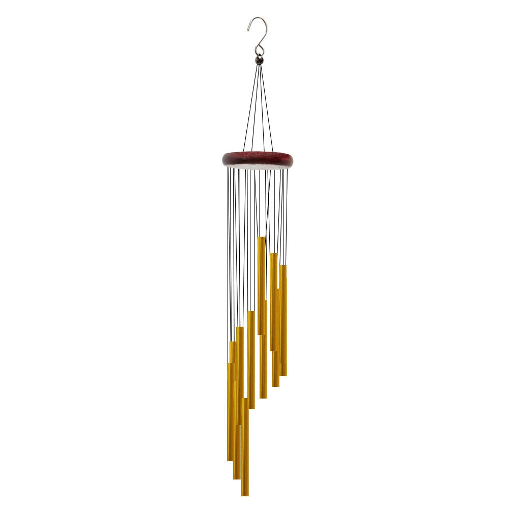 12 Tubes Aluminum Alloy Wind Chimes with Hook