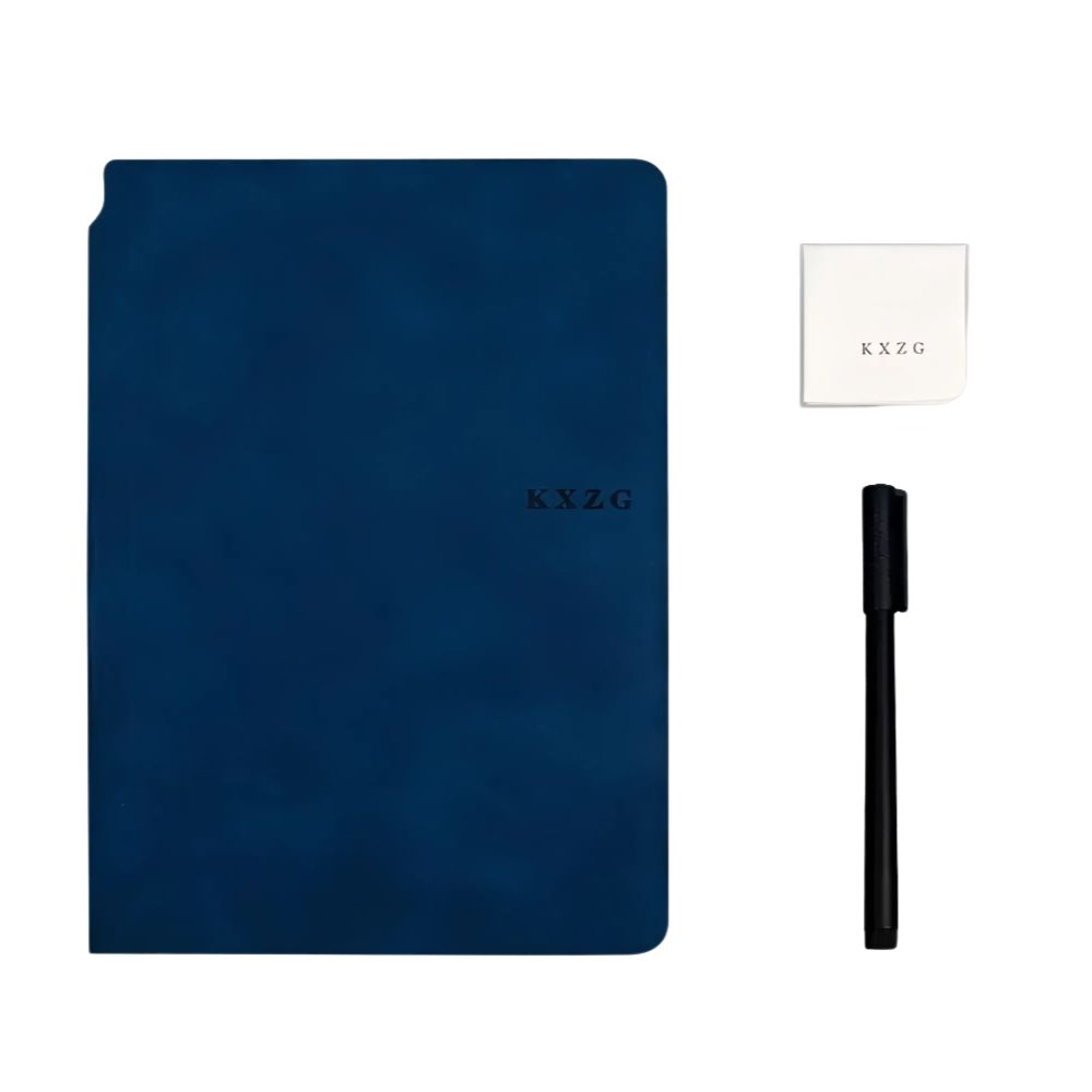 Reusable Whiteboard Notebook Set with Pen, Cloth, and Planner