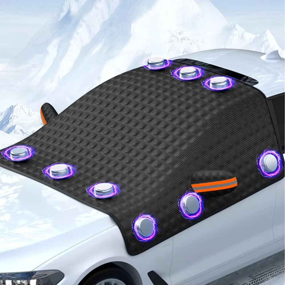 Large Magnetic Snow Cover for Car Windshield