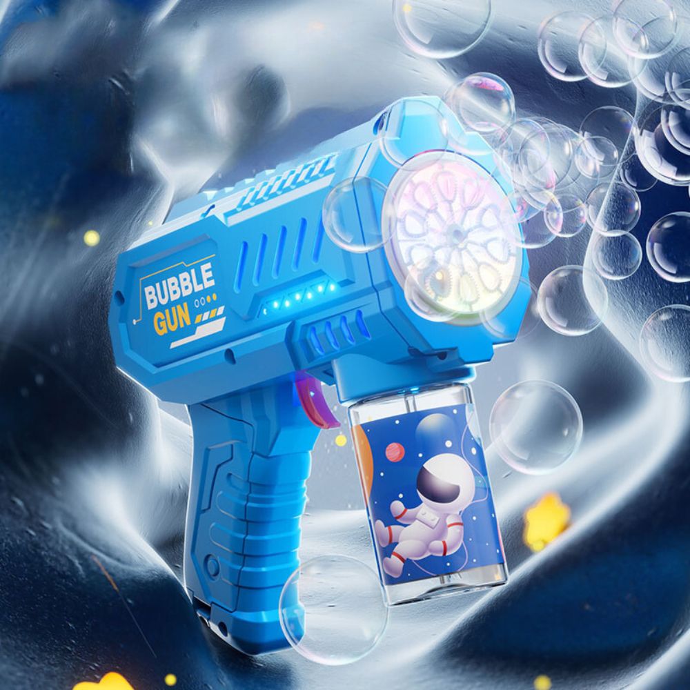 Kids Electric Bubble Gun with 10-Hole Handheld Design