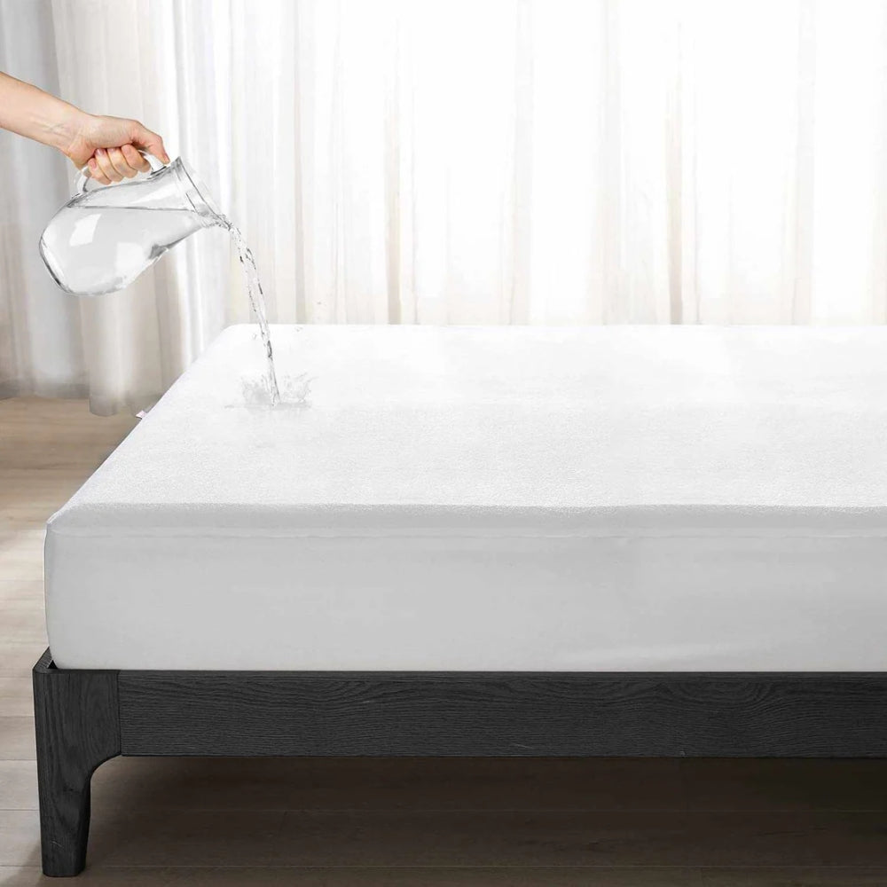 100% Cotton Fitted Mattress Protector Waterproof