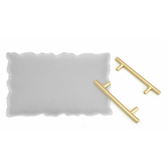 Large Safe Silicone Tray Artist Mold Irregular Coaster Resin Art DIY Tray Mould