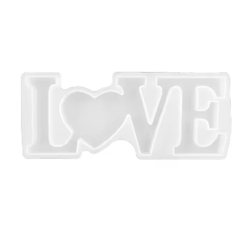 LOVE Sign Resin Casting Mold Silicone Jewelry Making Epoxy Mould Craft Tool