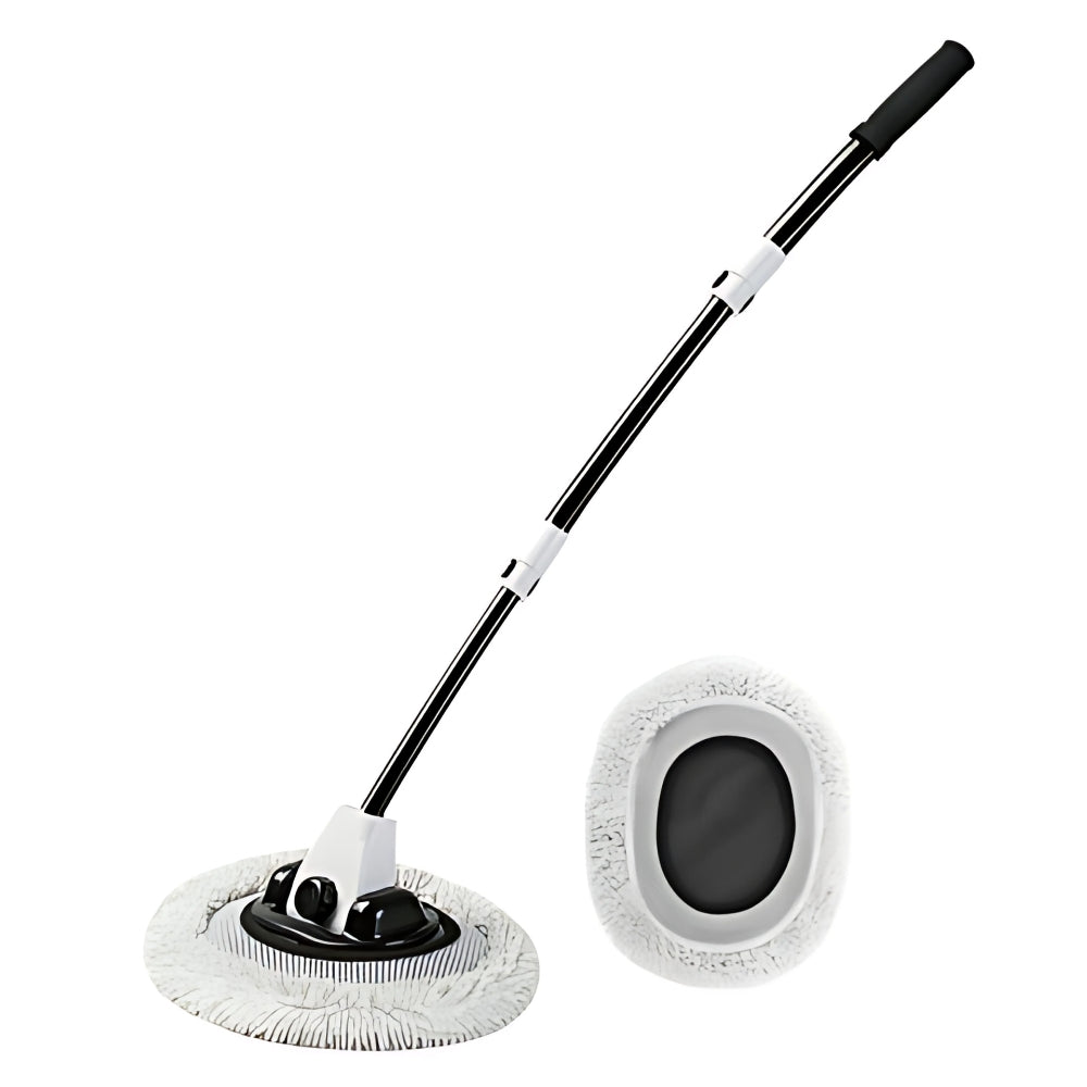 Chenille Car Wash Brush Telescoping Long Handle Cleaning Mop Tool