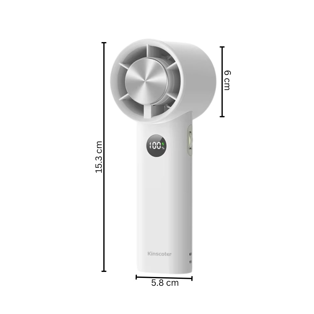 Portable Handheld Turbo Fan 100 Speed Rechargeable Mini Fan