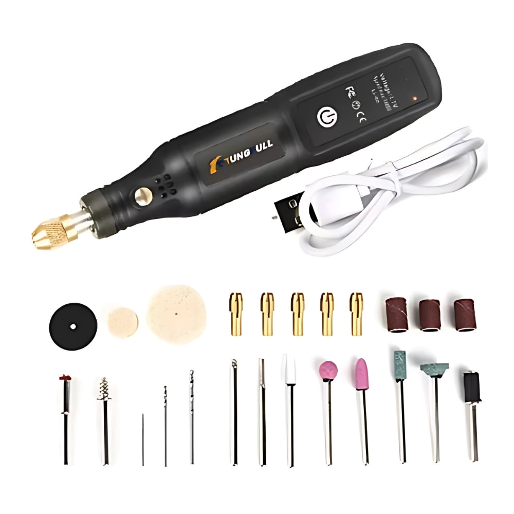 Cordless USB Rotary Tool Mini Electric Drill Rechargeable Engraving and Polishing Machine