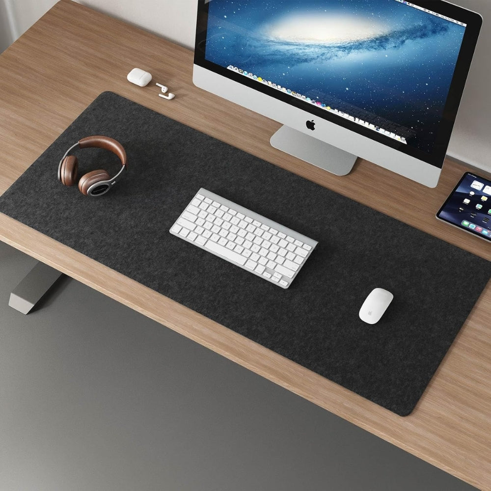 Wool Felt Mouse Pad Non-Slip Desk Protector for Gaming and Office