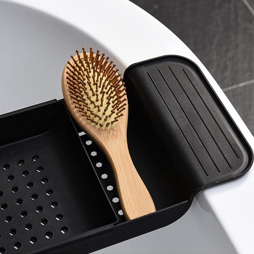 Retractable Bathtub and Kitchen Sink Storage Rack Shelf