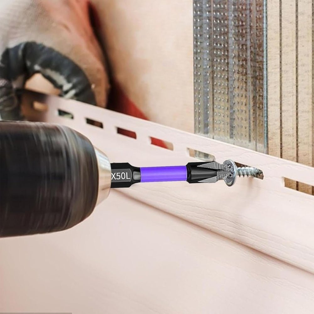 6/12 Pcs Magnetic Screwdriver Bits Non-slip Shockproof Phillips Impact Bits