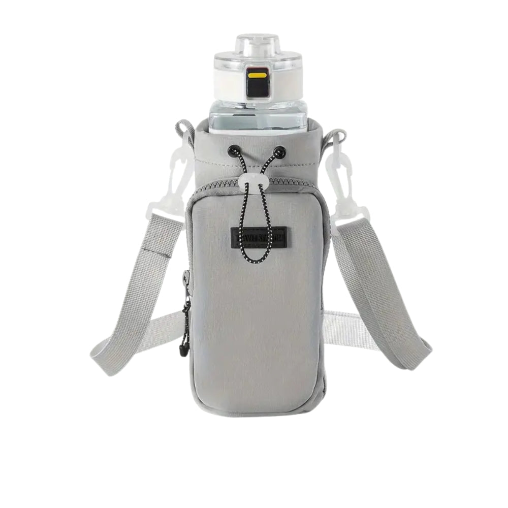Portable Water Bottle Bag with Adjustable Shoulder Strap