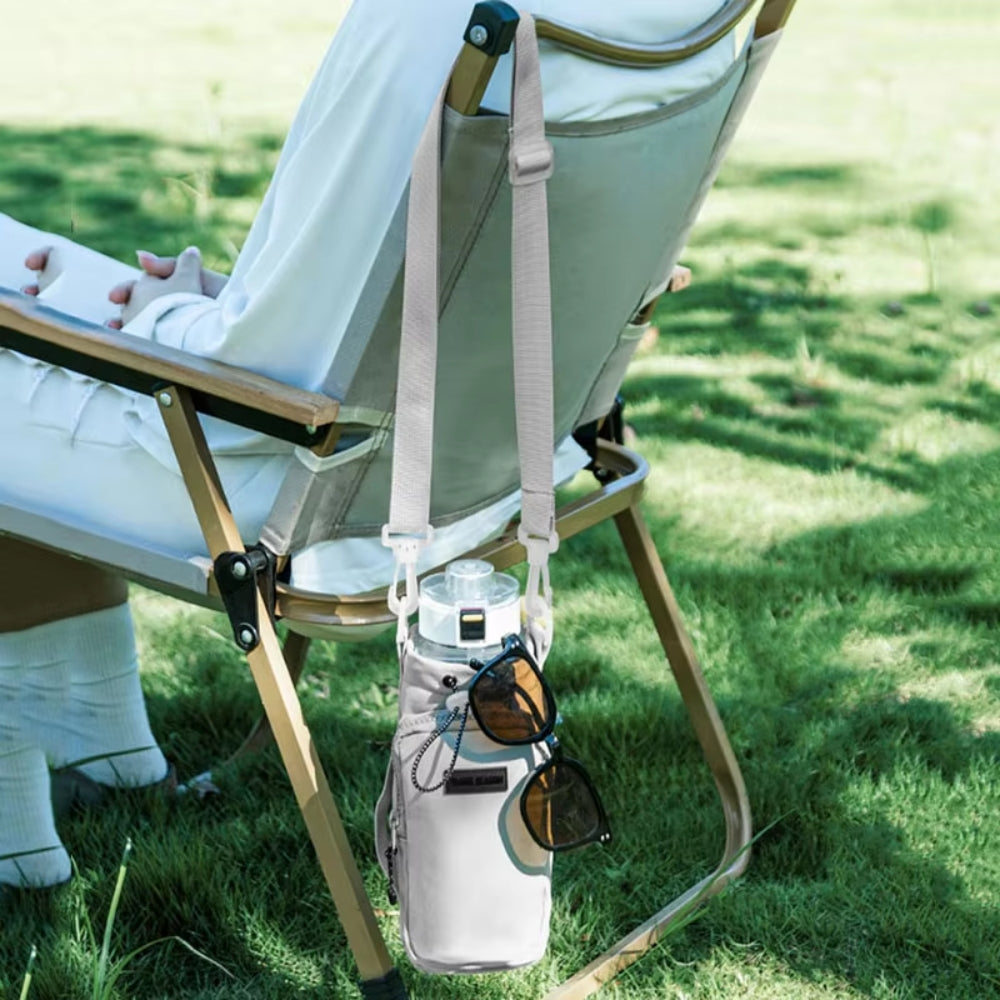 Portable Water Bottle Bag with Adjustable Shoulder Strap