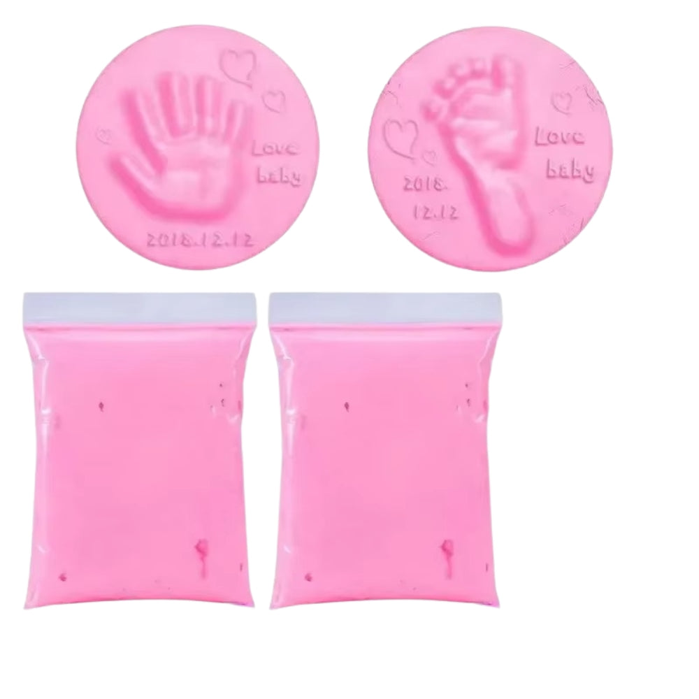 DIY Baby Hand and Footprint Clay Imprint