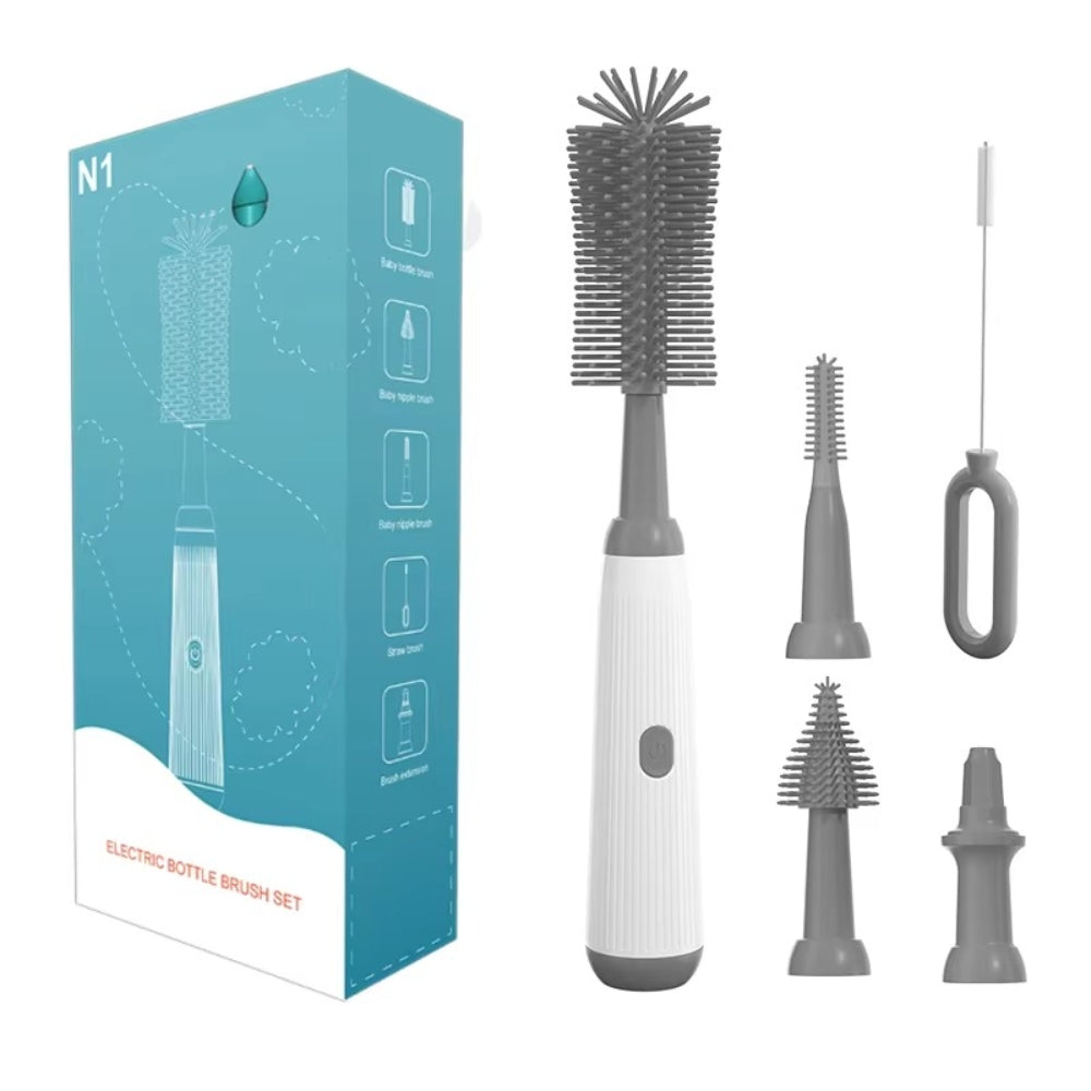 Multipurpose Silicone Cordless Infants Baby Bottle Brushes