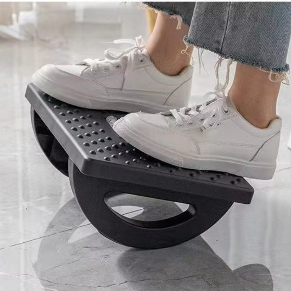 Portability Under Desk Foot Rest Ergonomic Foot Stool With Massage Rollers