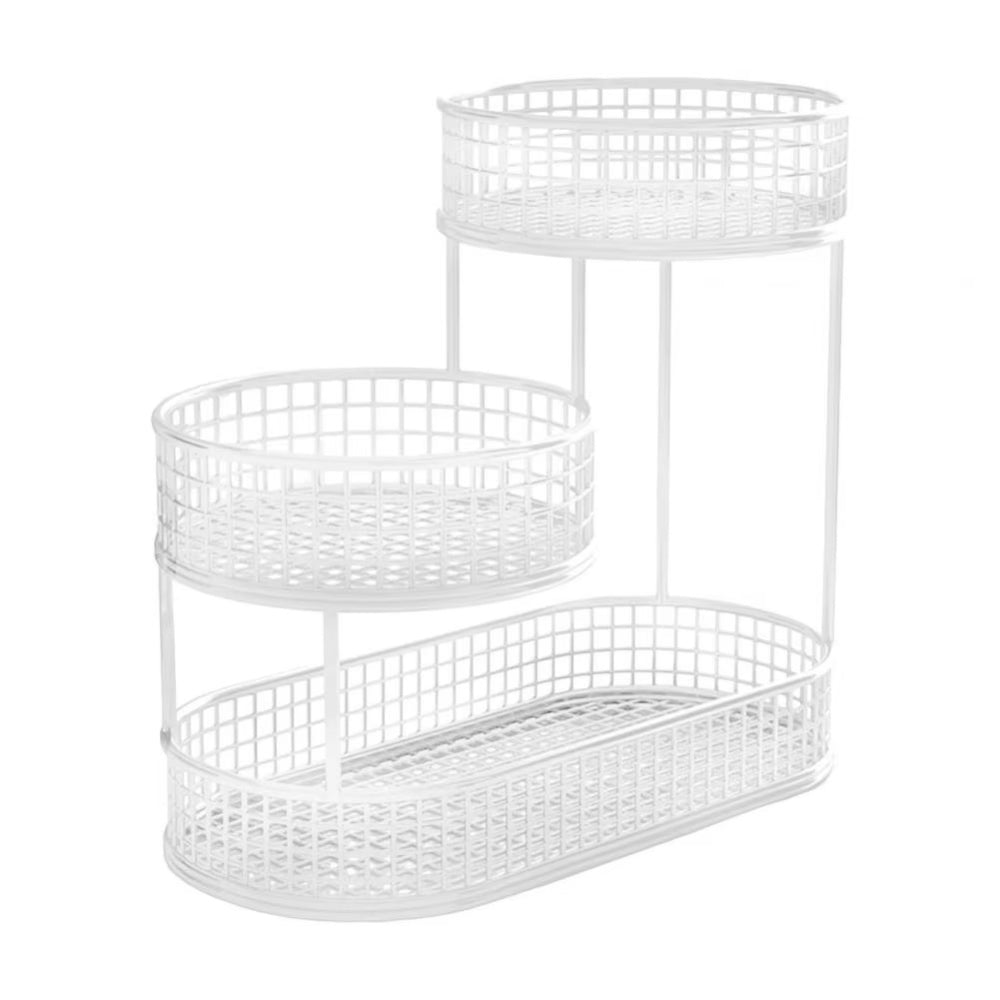 Metal Wire Storage Countertop Fruit Basket Counter Serving Tray