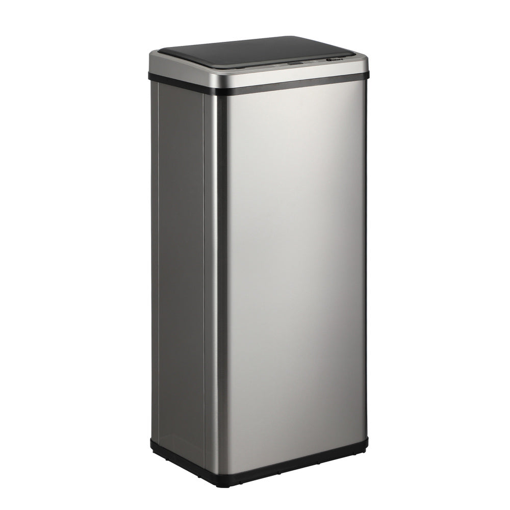 Silver Stainless Steel 60L Motion Sensor Bin
