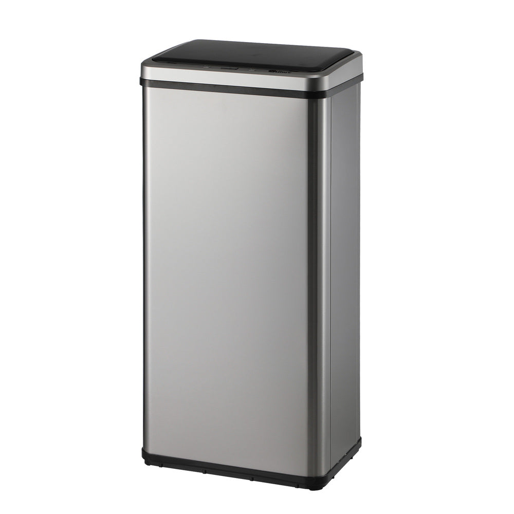 Silver Stainless Steel 60L Motion Sensor Bin