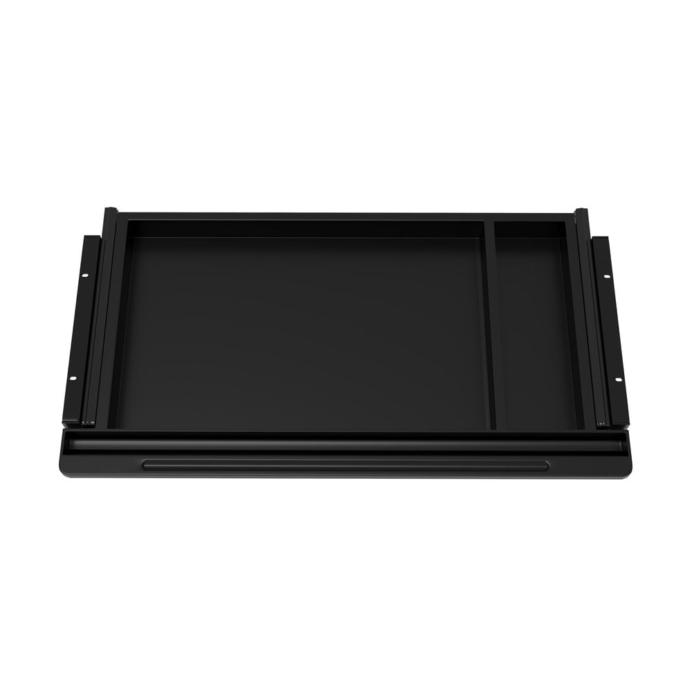 Black Under Desk Pull-Out Sliding Drawer Tray