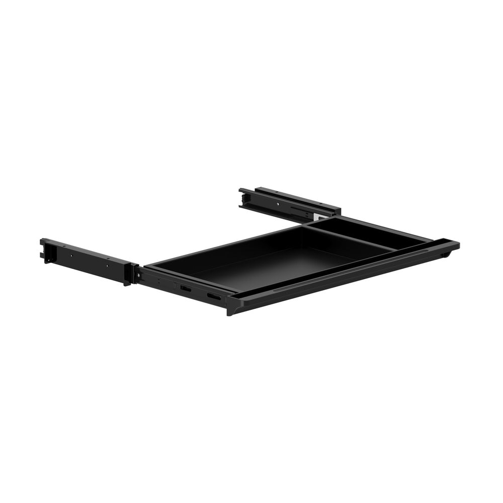 Black Under Desk Pull-Out Sliding Drawer Tray
