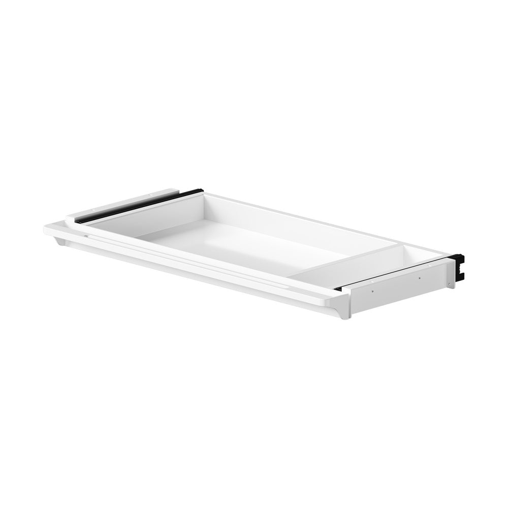 White Under Desk Pull-Out Sliding Drawer Tray