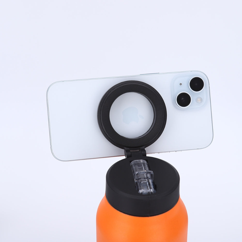Magnetic Phone Holder Insulated Water Bottle