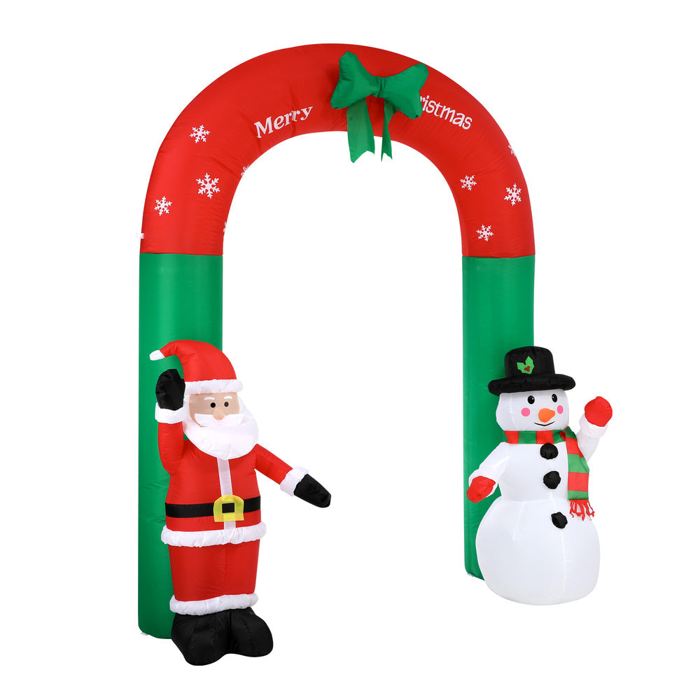 Christmas Inflatable Archway with LED Lights