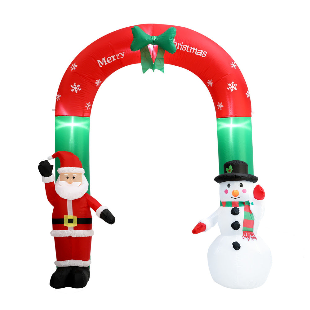 Christmas Inflatable Archway with LED Lights