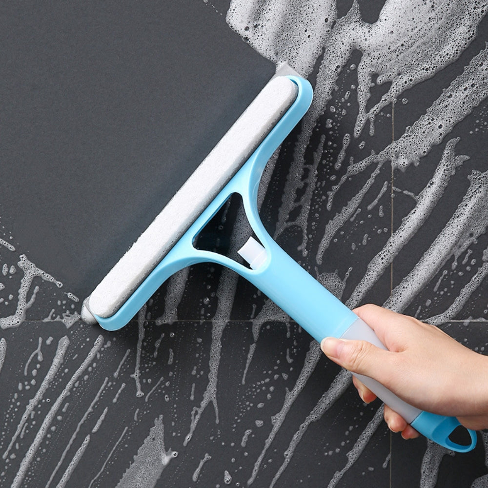 3 in 1 Squeegee Multifunctional Glass Cleaning Tool with Spray Bottle