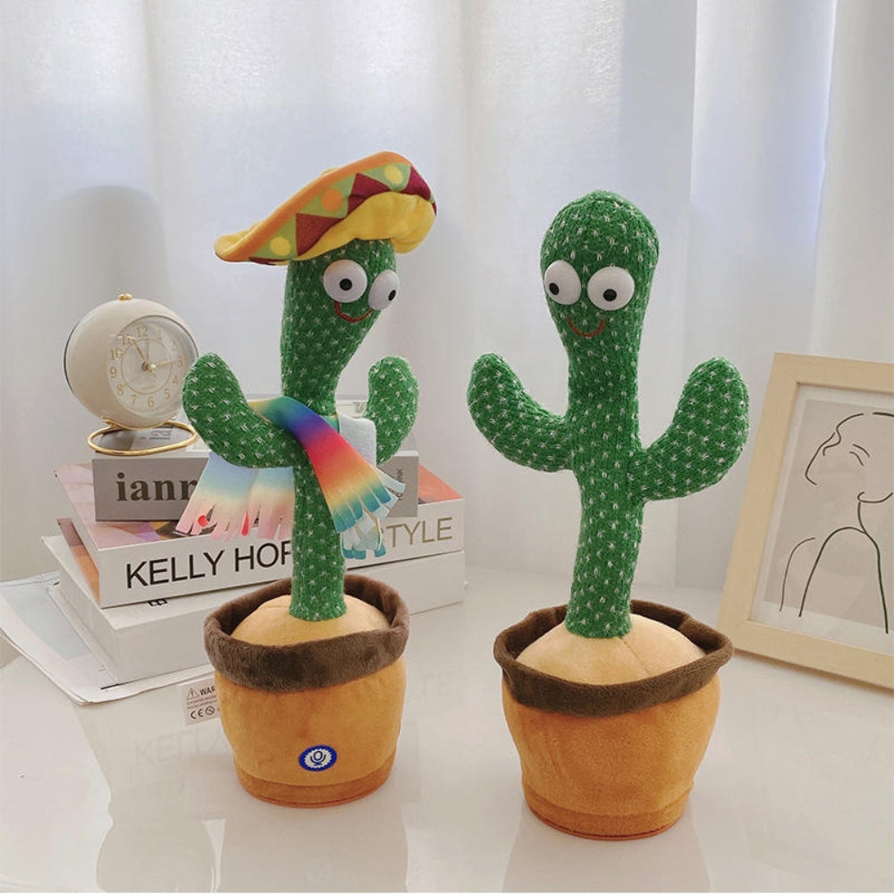 Rechargeable Dancer Cactus Glowing Dancing Electronic Plush Toy