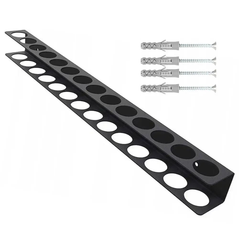 Wall-mounted 14-hole Hardware Tool Storage Base Stand
