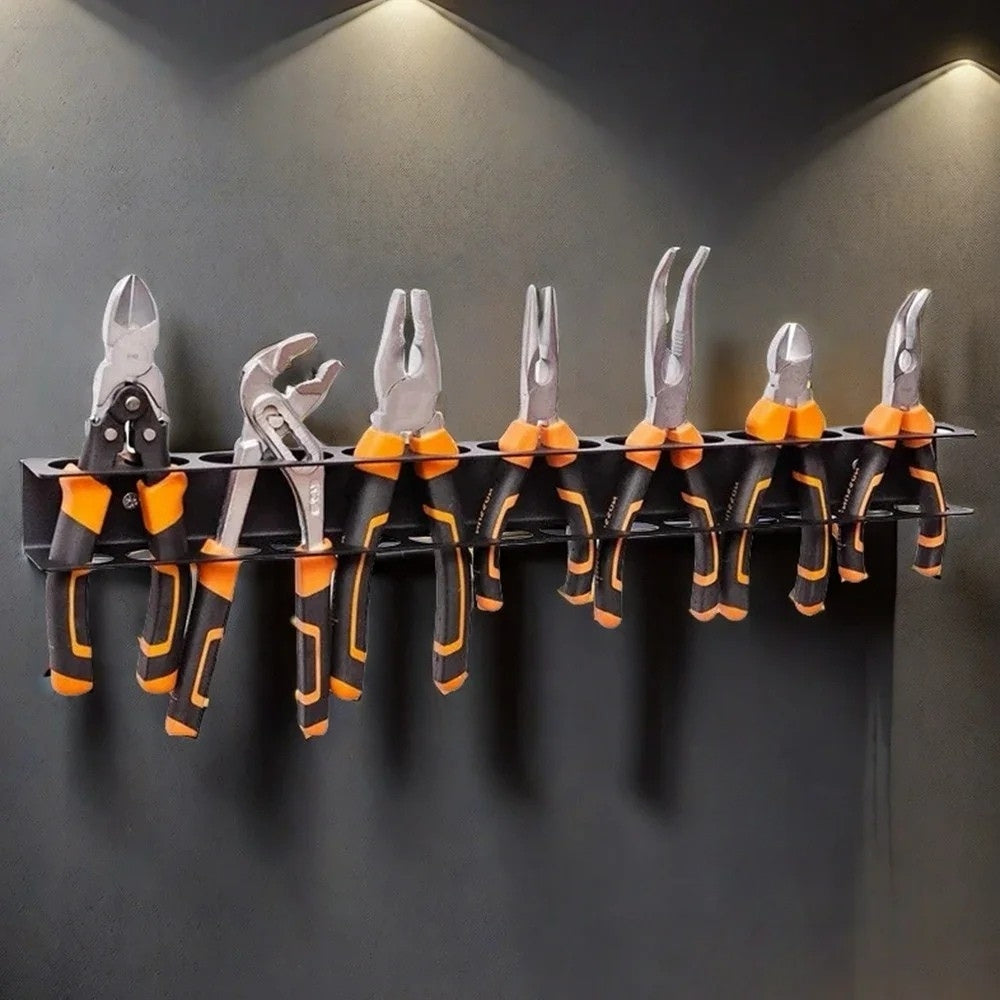 Wall-mounted 14-hole Hardware Tool Storage Base Stand