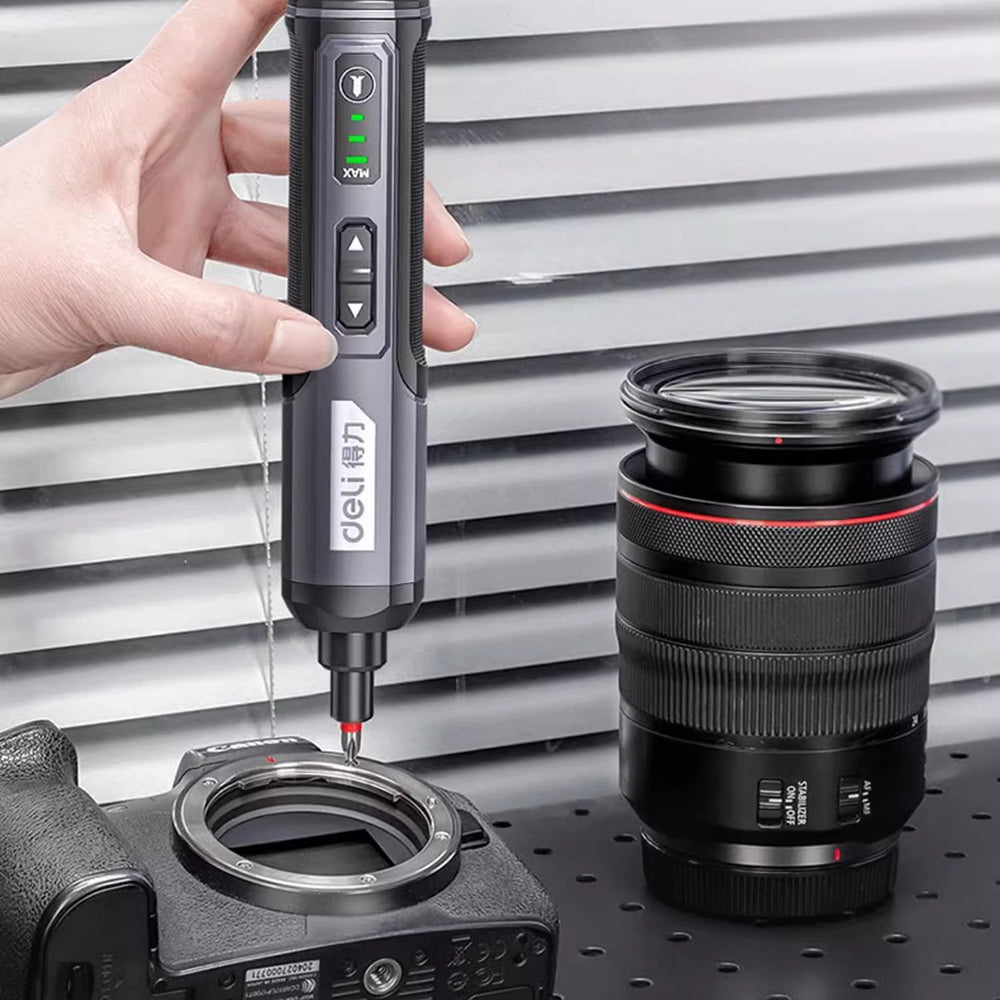 Cordless Rechargeable Electric Screwdriver Set Household Maintenance Repair