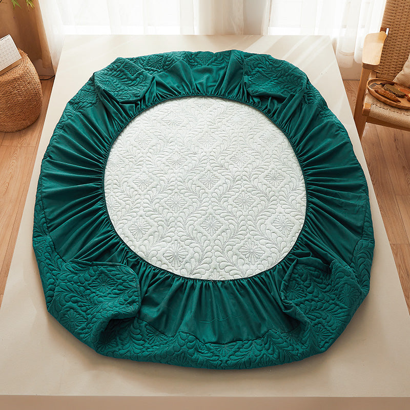 Waterproof Quilted Mattress Protector Breathable Mattress Cover