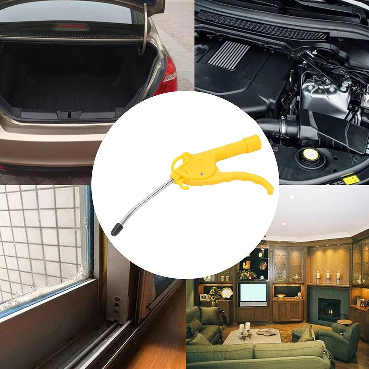 High Flow Air Blower Gun for Compressor with Angled Bent Nozzle