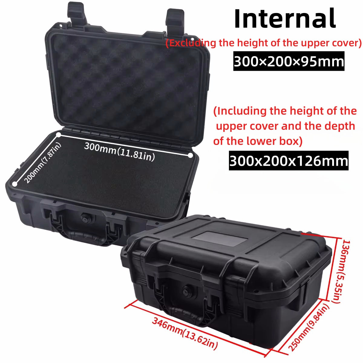 Waterproof Hard Carry Case Bag Hardware Toolbox