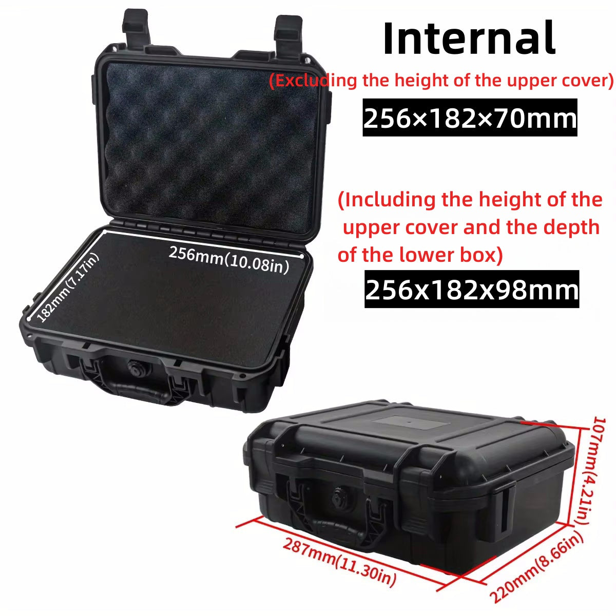 Waterproof Hard Carry Case Bag Hardware Toolbox