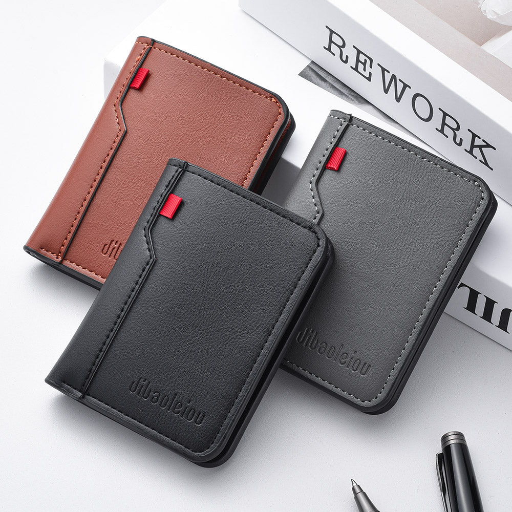 Ultra-thin Mini Soft PU Leather Credit Card Wallet