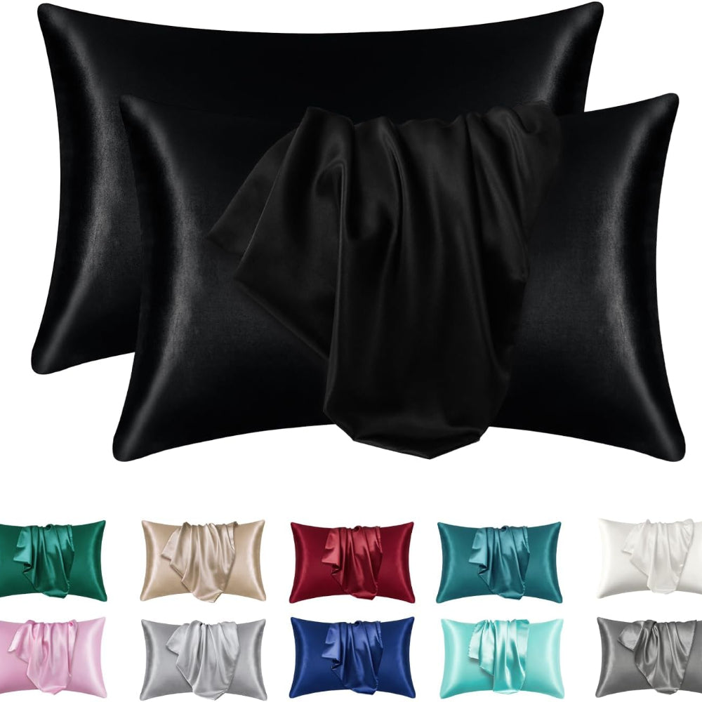 Cooling Hair and Skin-Friendly Sleep Silky Satin Pillowcases