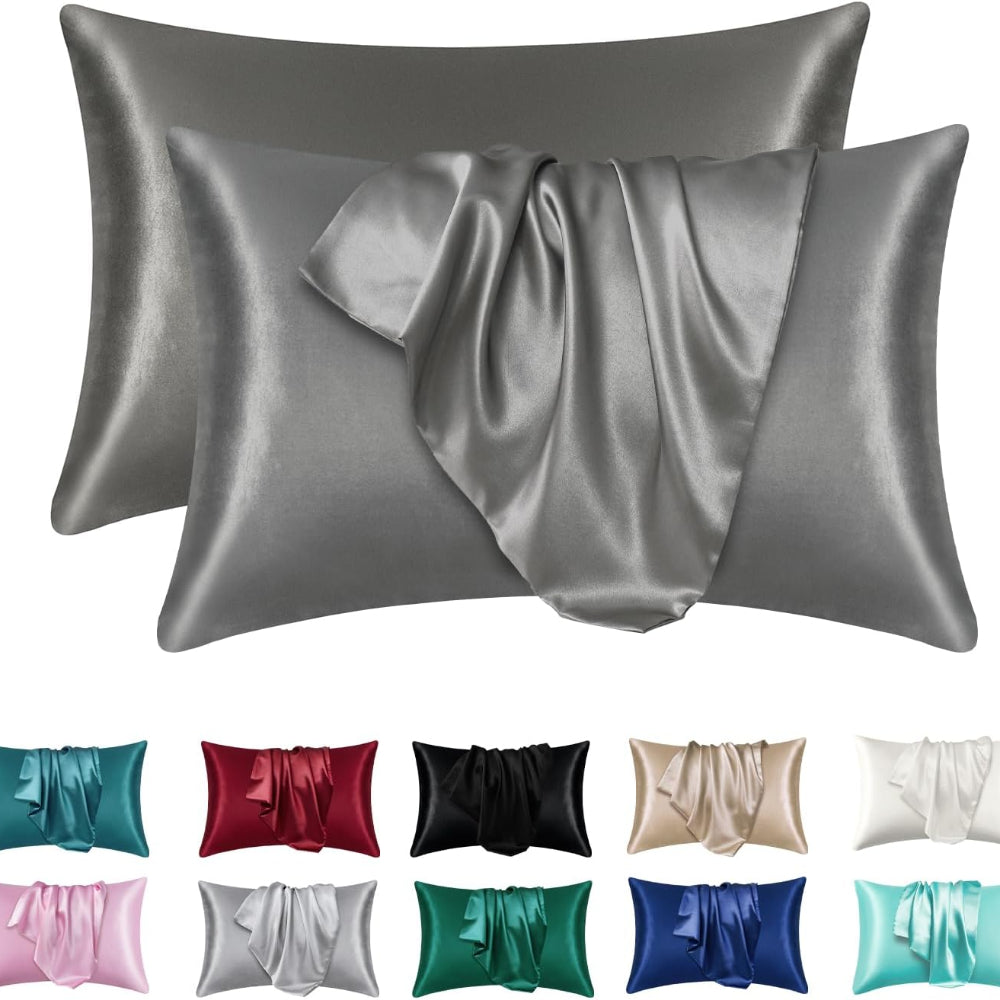 Cooling Hair and Skin-Friendly Sleep Silky Satin Pillowcases