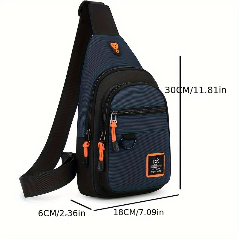 Men's Leisure Outdoor Hiking Bike Shoulder Bag Waterproof Sports Crossbody Bag