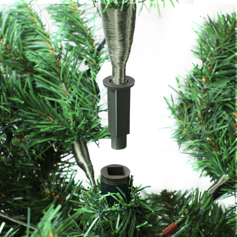 8FT Green Christmas Tree with LED Lights