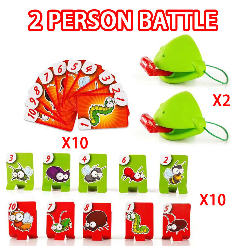Frog Lizard Mask Wagging Tongue Lick Cards Board Games
