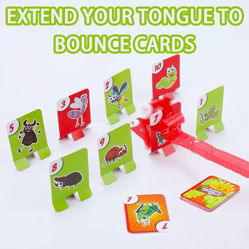 Frog Lizard Mask Wagging Tongue Lick Cards Board Games
