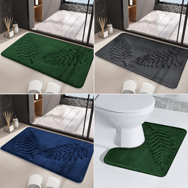 3pcs Set Nonslip Soft Quick Dry Bathroom Soft Rugs